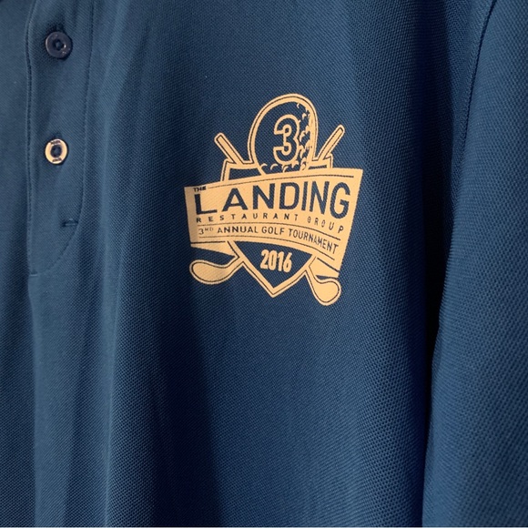 OGIO Golf Polo- Absolute Brand Electric Blue Size Medium-Large - Picture 5 of 5